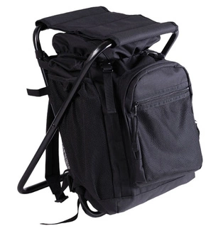 Mil-Tec Plecak ze Składanym Krzesłem 20L Czarny