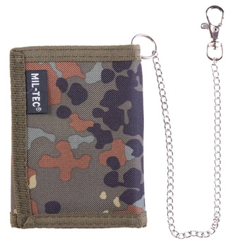 Mil-Tec Portfel z Łańcuchem Zabezpieczającym Flecktarn