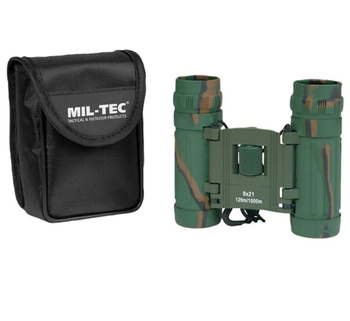 Mil-Tec Lornetka Składana 8x21 Camo