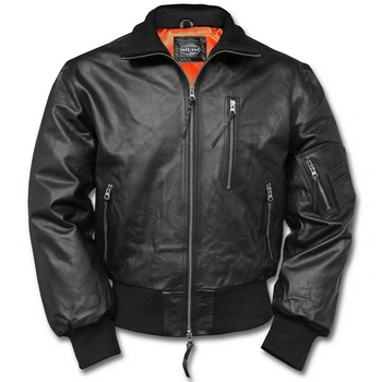 Mil-Tec Kurtka Skórzana German Flight Jacket Czarna