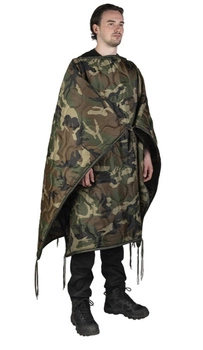 Mil-Tec Poncho Wielofunkcyjne Woodland
