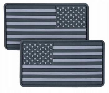 Helikon-Tex Emblemat Flaga USA Szara