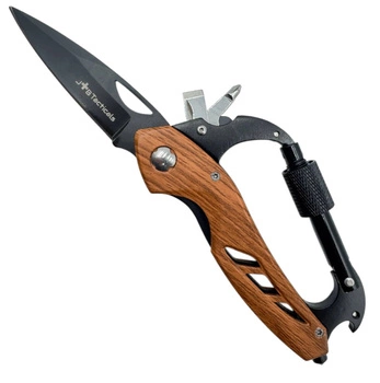 JB Tacticals Multitool Karabińczyk 6w1 JB-05 Brązowy