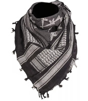 Mil-Tec Chusta Arafatka Rifle 110x110cm Czarno Biała