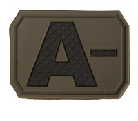 Mil-Tec Naszywka Rzep 3D Grupa Krwi A-