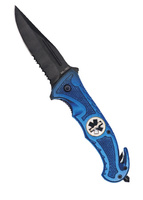 Mil-Tec Nóż Kieszonkowy Rescue Niebieskie