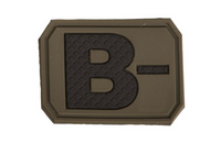 Mil-Tec Naszywka Rzep 3D Grupa Krwi B-