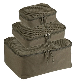 Mil-Tec Zestaw Torb Siatkowanych 3 Częściowy Oliwkowy