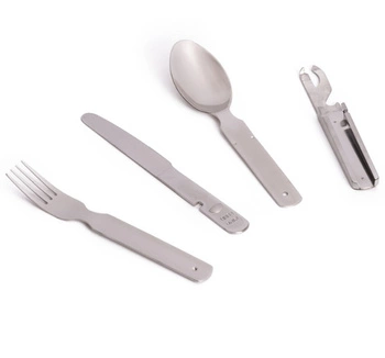 Mil-Tec Zestaw Sztućców 4 Częściowy Steel TSR