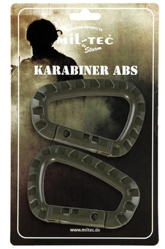 Mil-Tec Karabinek ABS 2 Sztuki Oliwkowy