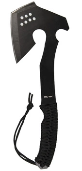 Mil-Tec Toporek z Pokrowcem na Głowicę Paracord Czarny