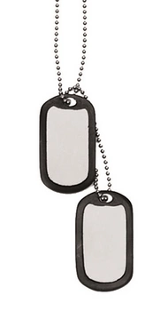Mil-Tec Nieśmiertelnik z Łańcuszkiem Dog Tag
