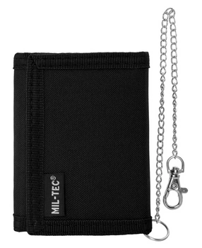 Mil-Tec Portfel z Łańcuchem Zabezpieczającym Czarny