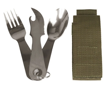Mil-Tec Zestaw Sztućców M.Ring Steel 3-TLG.M  M.Tasche